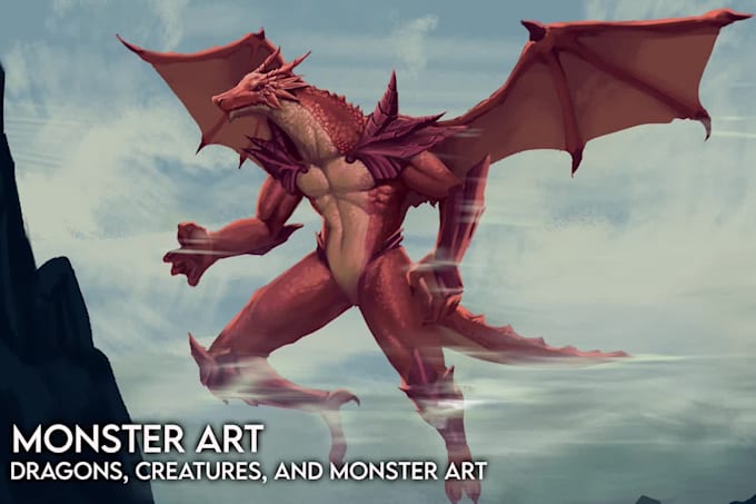 paint monster and creature art for you