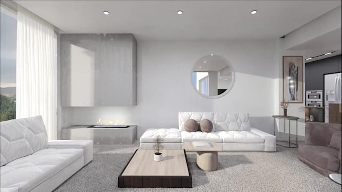 create 3d modeling for exterior architectural rendering