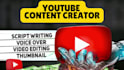 be your faceless youtube video editor and content creator