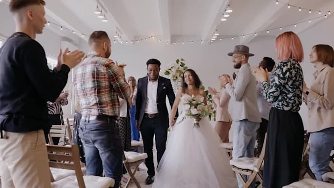 cinematic wedding video editing and wedding highlights