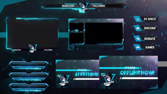 Animate amazing twitch overlay, gaming logo, stream package by Mafarah ...