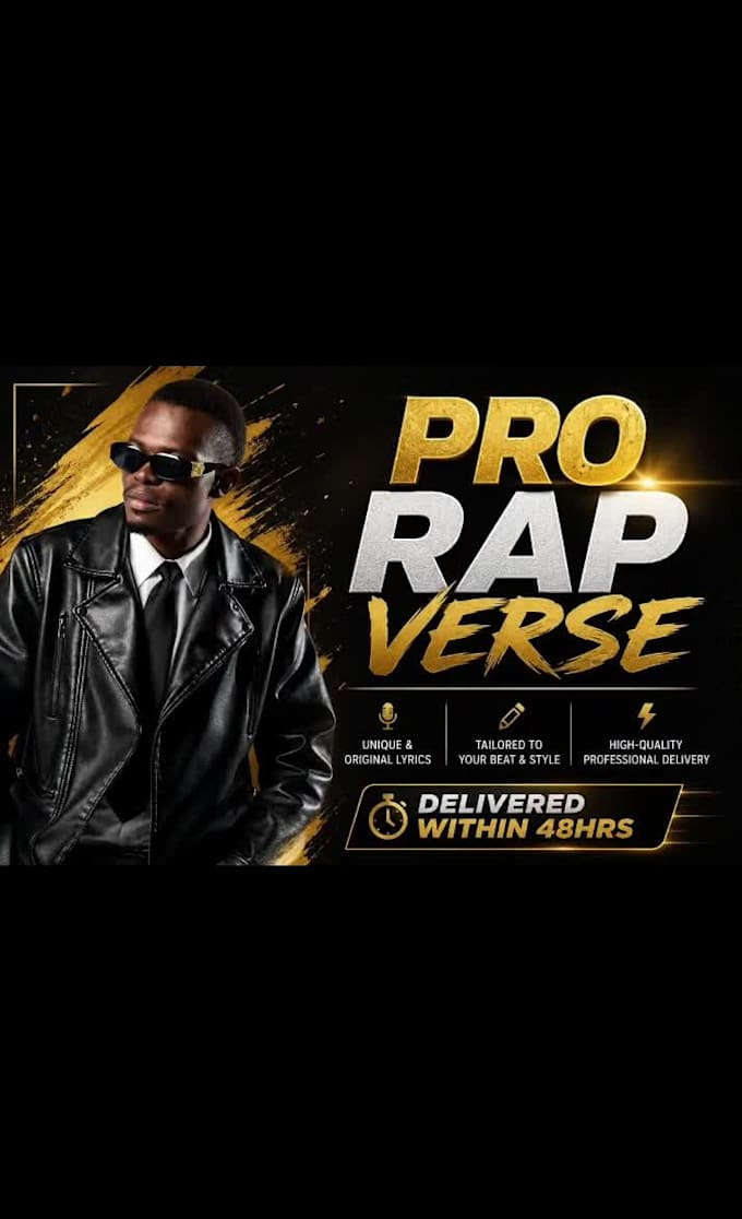 write and record a professional rap verse for your song