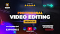 do professional video editing, youtube video editing