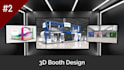 create professional 3d exhibition stand and booth design for trade shows