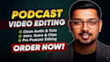 do podcast video editing, zoom, igtv, streamyard, multicam, long form, interview