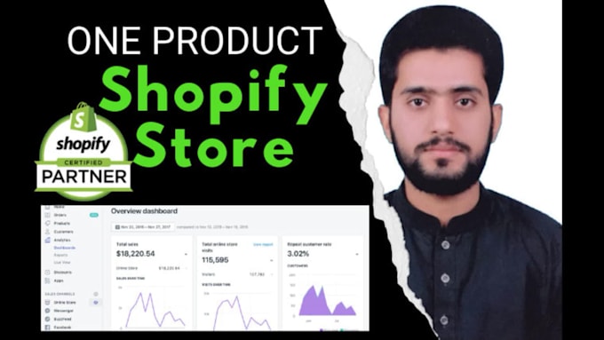 build high converting shopify dropshipping store or one product shopify website