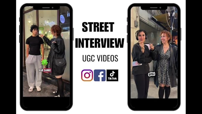 create street interview ugc video content for your socials