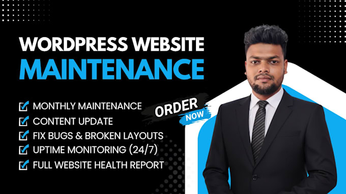 do wordpress website maintenance, help and support