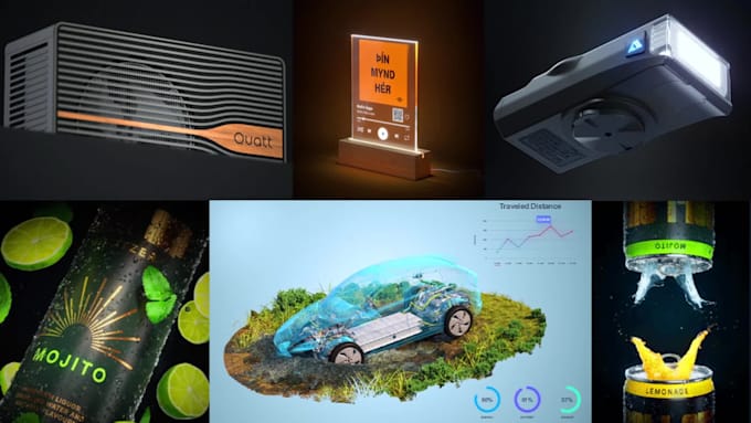 create 3d product animation videos for your product