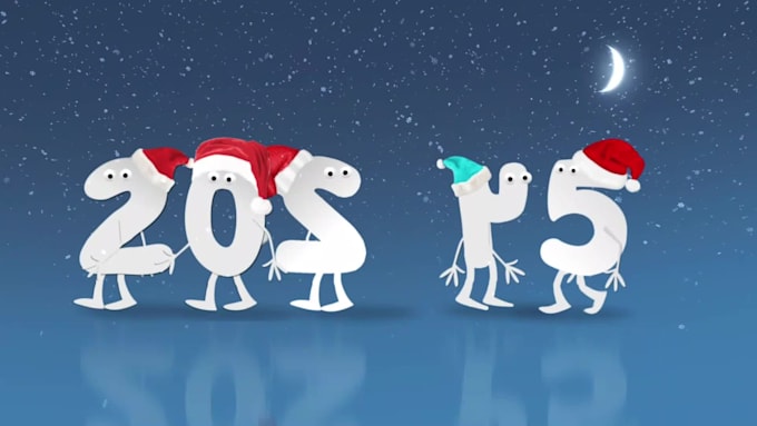 create amazing funny new year greeting video for 2026
