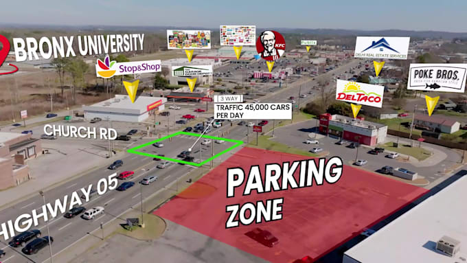 create real estate and drone video editing with motion graphics