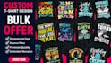 do custom tshirt, graphic t shirt and merchandise design