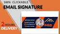create an HTML clickable email signature outlook signature