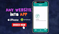 convert website to android app and ios app