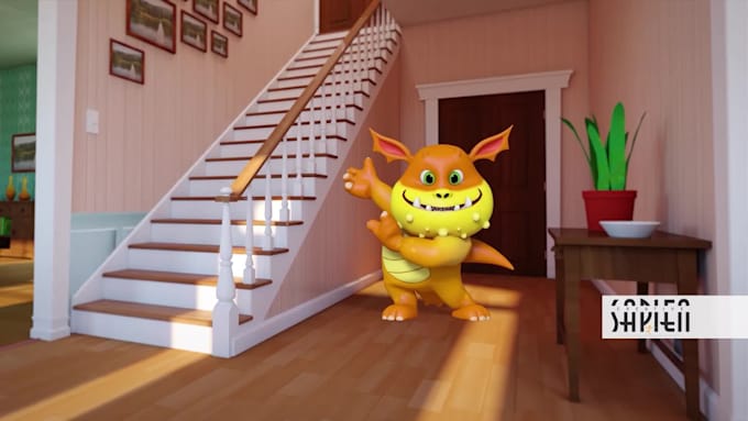 do modeling of 3d characters, texturing, rigging, animations