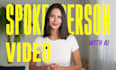 create a green screen spokesperson video with any background
