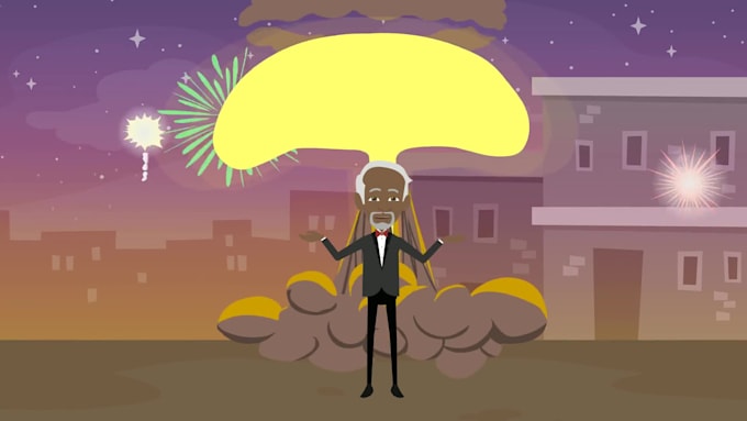 create a 2d animation video