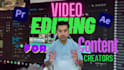 do video editing for influencers and content creators