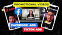 edit facebook video ads, promotional video, tik tok ads