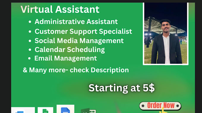 be your reliable virtual administrative and data entry assistant