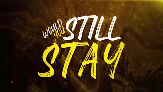make a professional animated lyrics video