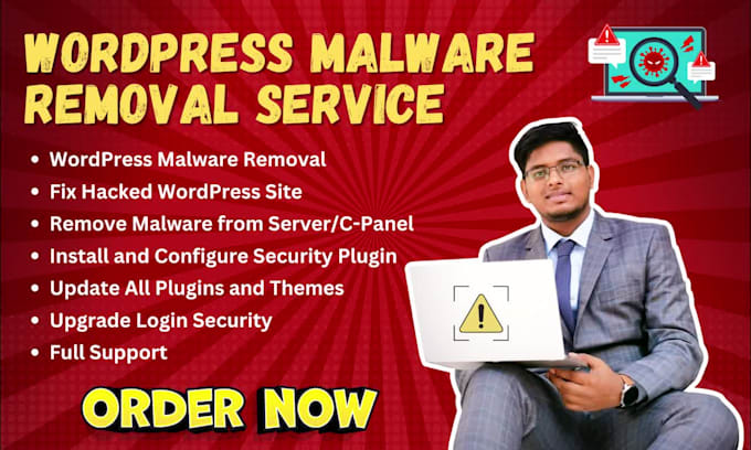 do urgent wordpress malware removal and fast recover hacked wordpress websites