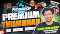 design an eyecatchy youtube thumbnail with high quality