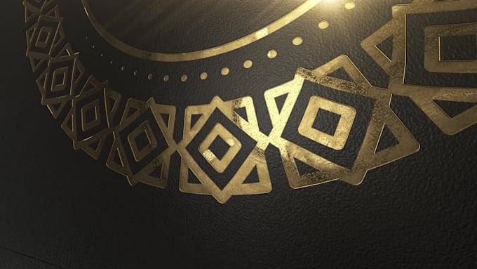 create elegant logo mock up video intro