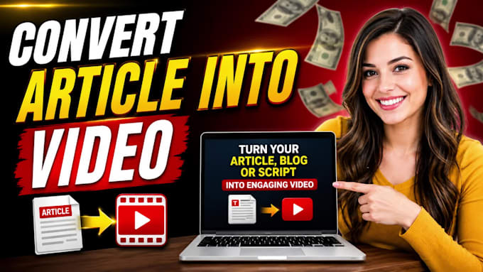 turn your article blog or script into engaging video
