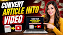 turn your article blog or script into engaging video