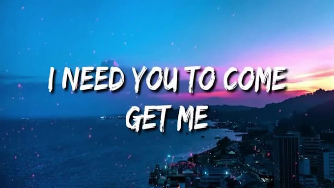 make lyric music video or animated lyrics video