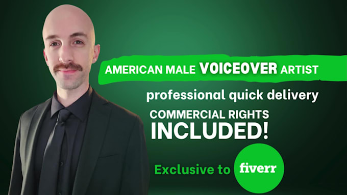 record a natural male voice over in american english, no ai