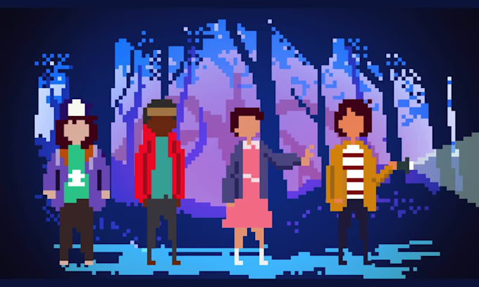 create pixel art animation and sprites sheet character
