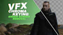 do green screen removal, chroma keying, and vfx compositing