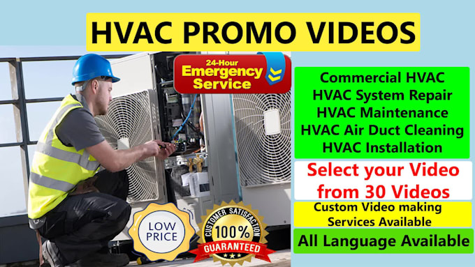 create the best hvac service ads video for promoting your business