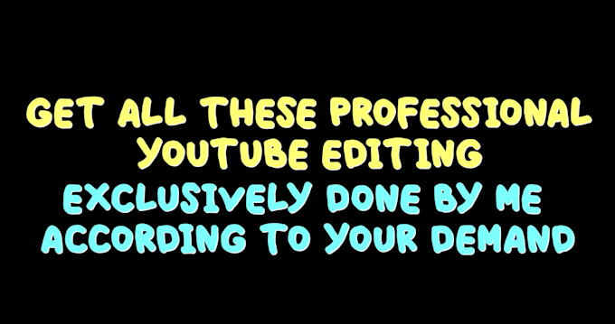 make professional youtube video editing