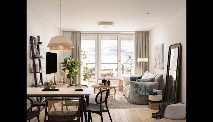 do interior design 3d rendering