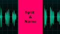 split audio files and name them manually