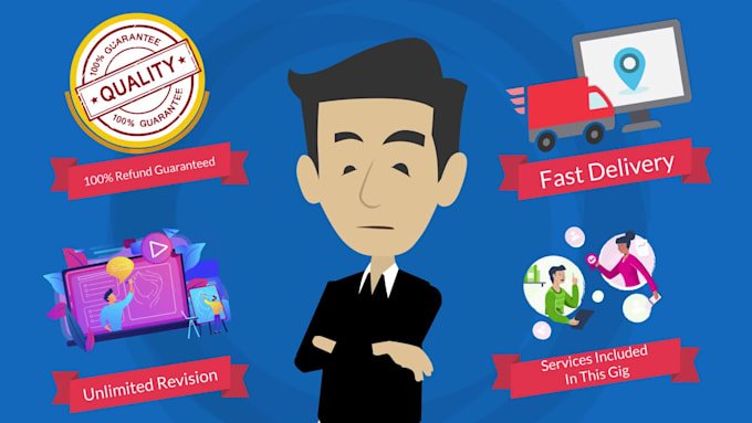create a premium 2d animated explainer video