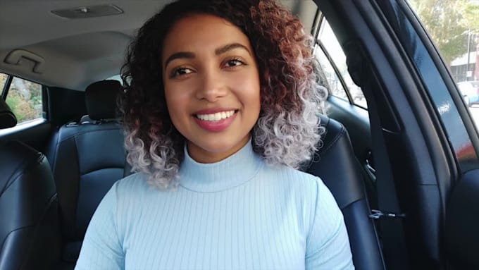 create a selfie spokesperson HD video in my car