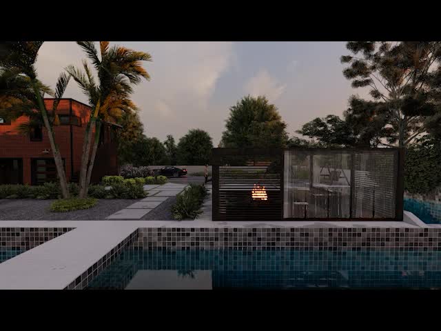 design a captivating garden and patio landscape