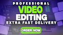 do professional video editing, youtube videos, short clips, motion graphics