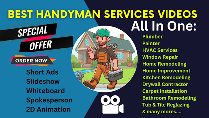 do handyman or handyman service or home contractor video
