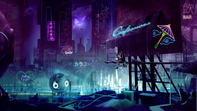 create a scifi animation for youtube intro or music video