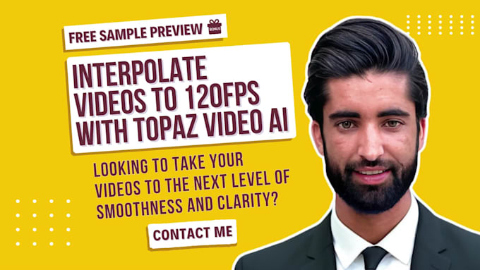 interpolate, convert and increase video frame rate to 60fps, 90fps or 120fps