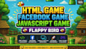facebook game 2d javascript, html game, playable ads flappy bird game
