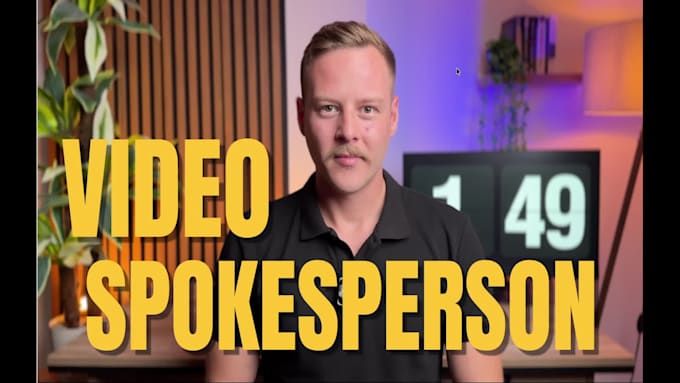 be your amazing spokesperson video actor