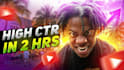 design high CTR youtube thumbnail in 2hours