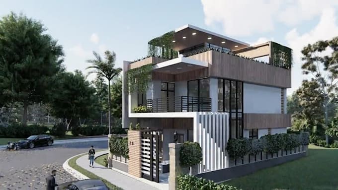 provide architecture visualization and exterior 3d rendering