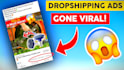 create high converting drop shipping ad for tiktok and facebook